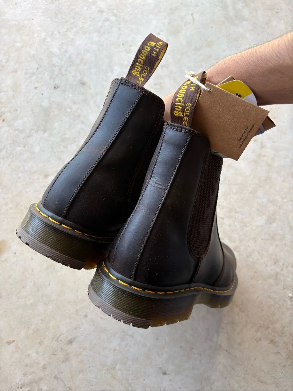 Dr. Martens 2976 Bex Chelsea Boots Dark Brown Crazy Horse Leather